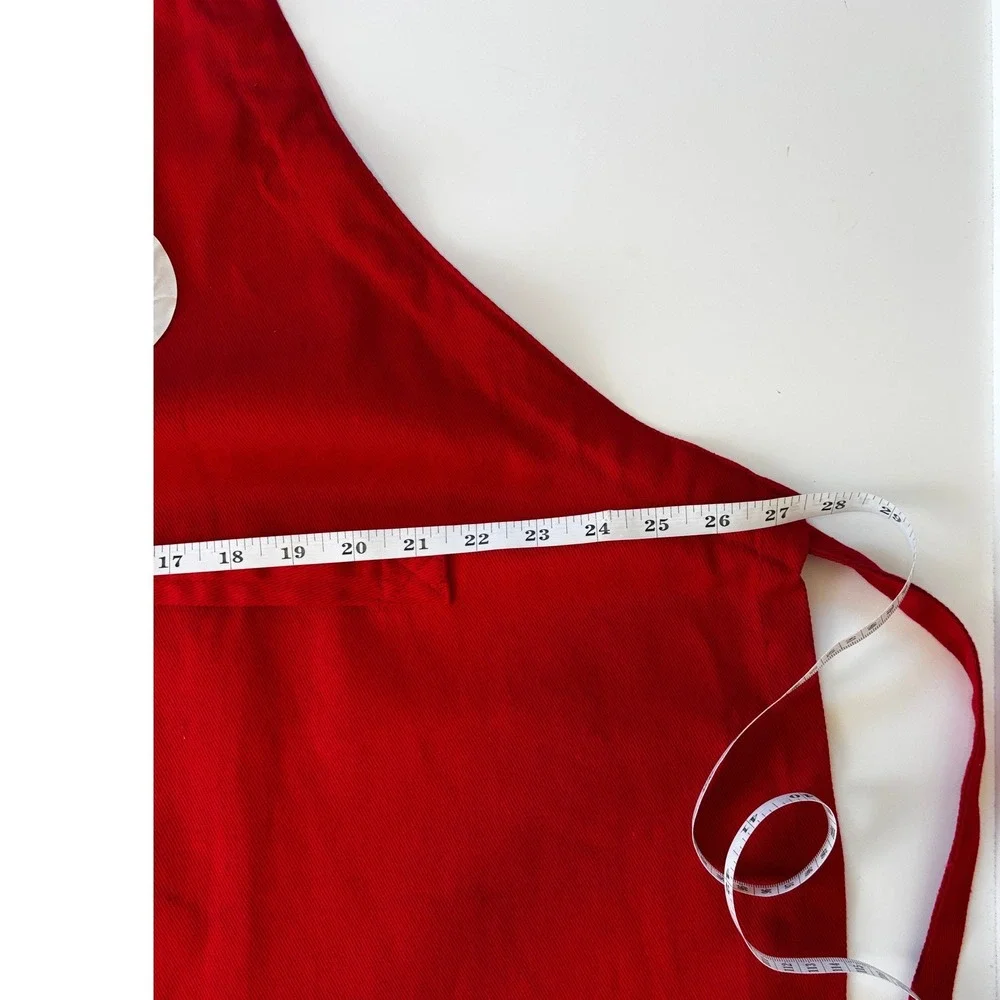 KitchenAid Red Full Size Adult Bib Apron with Pockets NEW without tags